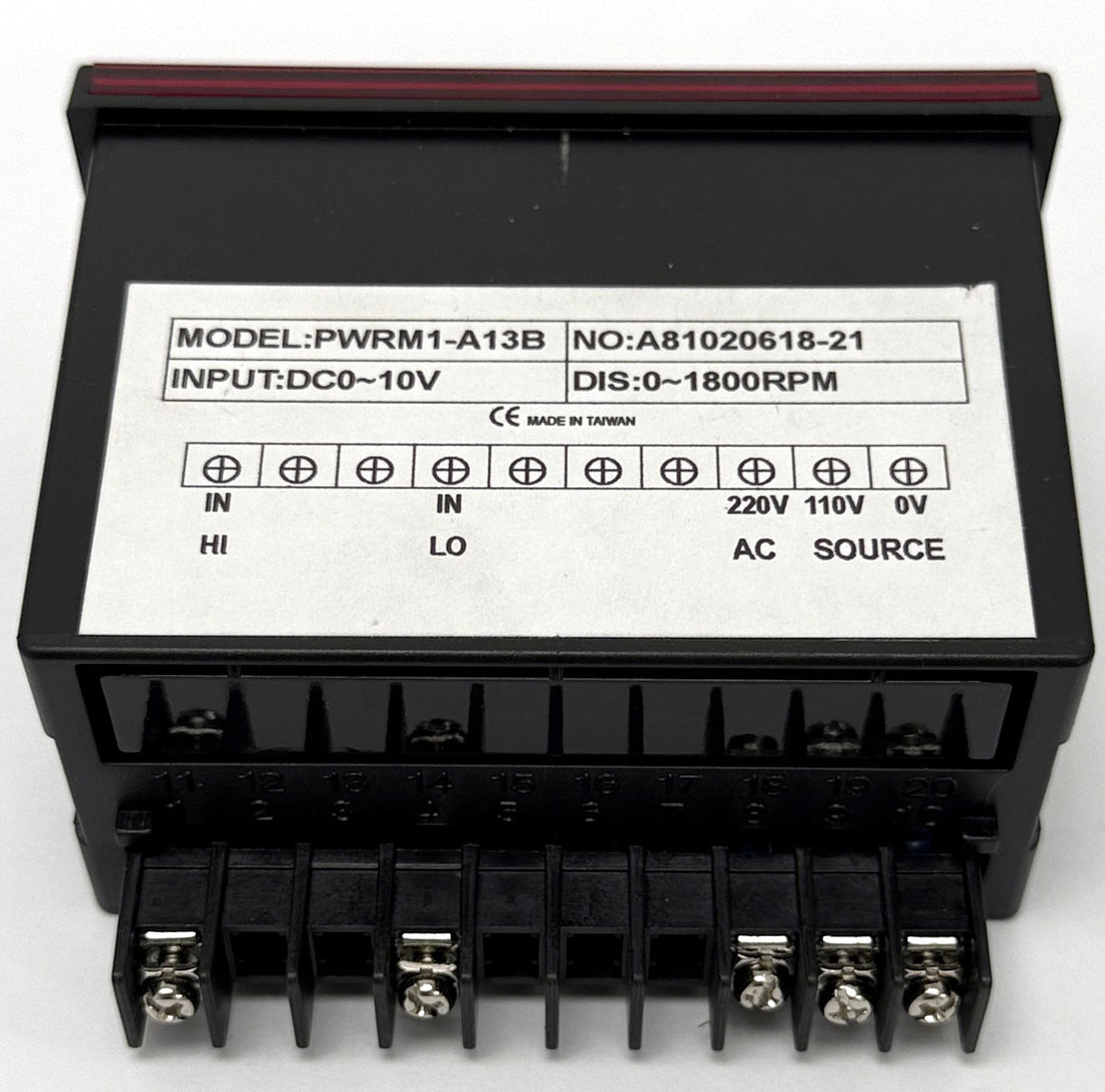 RPM GAUGE: PWR PWRM1-A13B , 0 - 1800 RPM display panel meter – Supertec ...