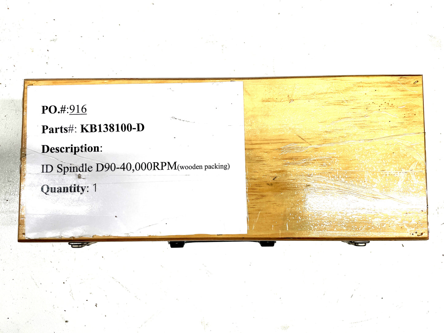 KB138100-D ID SPINDLE D90-40,000RPM (wooden packing)